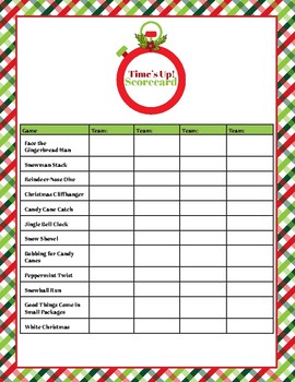 Minute to Win It Christmas Games Printable Party Pack by Sharla Kostelyk