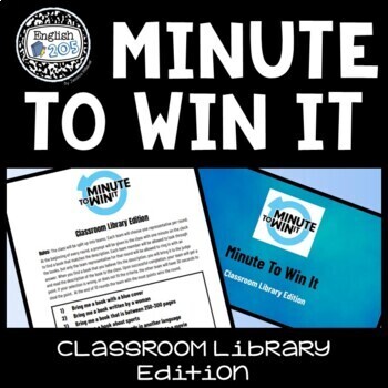 Preview of Minute to Win It: Classroom Library Edition Scavenger Hunt *FREEBIE*