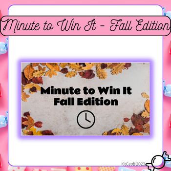 Preview of Minute to Win It - Fall Edition