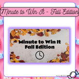 Minute to Win It - Fall Edition