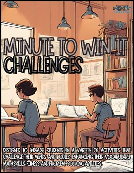 Preview of Minute to Win It Learning Challenges Activity Pack