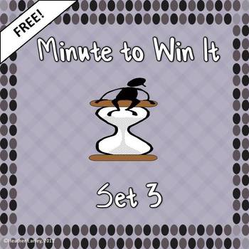 Preview of Minute to Win It Reward Incentive and Team Building Set #3