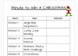 Minute to Win it - Christmas Version