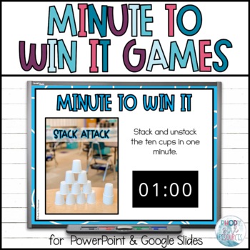 Preview of Minute to Win it Games - Class Rewards - End of Year Activities