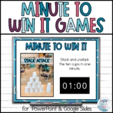 Minute to Win it Games - Class Rewards - End of Year Activities