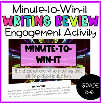 Preview of Minute-to-Win-it: Writing Review