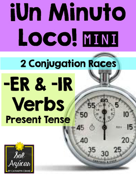 Preview of Minuto Loco Mini - ER and IR Verbs in Present Tense - Conjugation Races