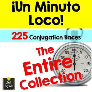 Preview of Minuto Loco - The ENTIRE Collection - 225 Races for ALL Spanish Verb Tenses