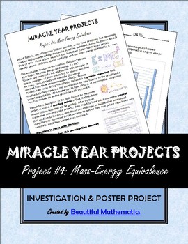 Preview of Miracle Year Project #4: Mass-Energy Equivalence