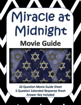 Preview of Miracle at Midnight Movie Guide -Google Slide Copy Included