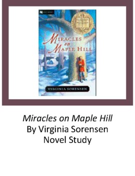 Preview of Miracles On Maple Hill Virginia Sorensen Novel Study Chapter Questions