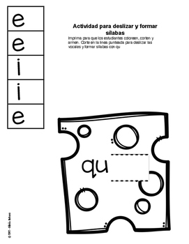 Las silabas con Cc y Qq by Silvia Schavz | TPT