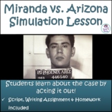 Miranda vs. Arizona Simulation Students take the roles of 