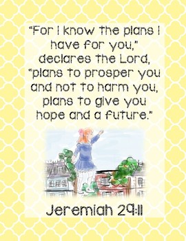 Mirette on the High Wire Bible Verse Printable (Jeremiah 29:11)