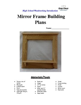 Preview of Mirror Frame Building Plans High School