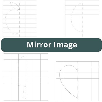 Preview of Mirror Image Symmetry Drawing Worksheets