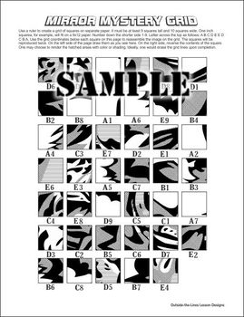 Mirror Mystery Grid Drawing Collection By Outside The Lines Lesson
