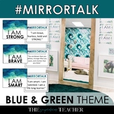 Positive Affirmations Mirror Station BLUE & GREEN Growth M