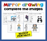 Mirror drawing: complete the image