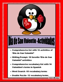 Preview of Mis Actividades del Día de San Valentín-AR/ER/IR-Distance Learning 