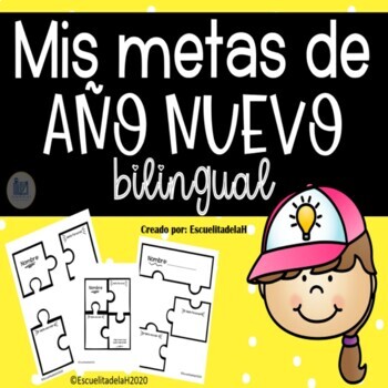 Preview of Mis Metas de Año Nuevo - My Goals for New Year - Bilingual