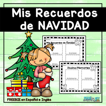 Preview of Mis recuerdos de Navidad | Spanish & English Worksheet