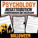 Misattribution Theory Halloween Comprehension and Discussi