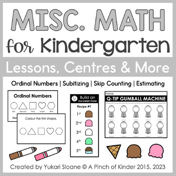 Preview of Misc. Math: Ordinal Numbers, Subitizing, Skip Counting and Estimating
