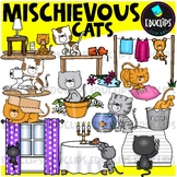 Mischievous Cats Clip Art Set {Educlips Clipart}