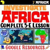 Misconceptions of Africa 5-E Lesson and Map Investigation 