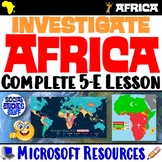 Misconceptions of Africa 5-E Lesson and Map Investigation 