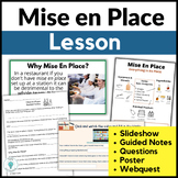 Mise En Place Lesson, Questions and Poster for Google - Cu