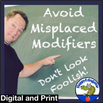 Preview of Misplaced Modifiers Worksheets Digital and Printable