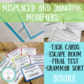 Preview of Misplaced and Dangling Modifiers Bundle