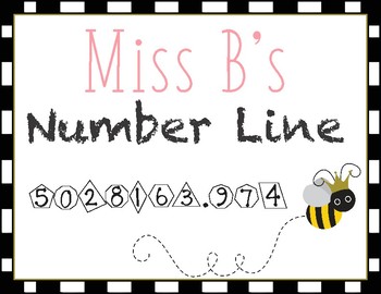 Preview of Miss B's Number Line