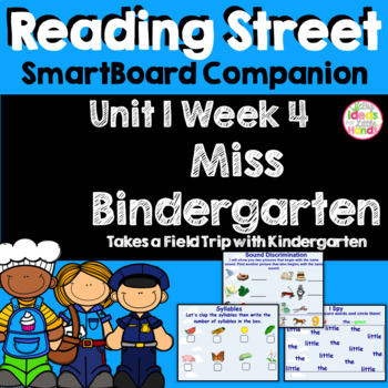 Preview of Miss Bindergarten Field Trip SmartBoard Companion Kindergarten