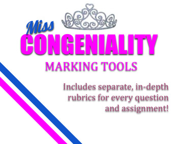 Preview of Miss Congeniality Marking Tools