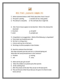 Miss Fiona's Stupendous Pumpkin Pies (Test/Answer Key)