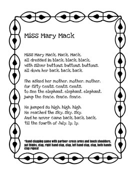 Miss Mary Mack 