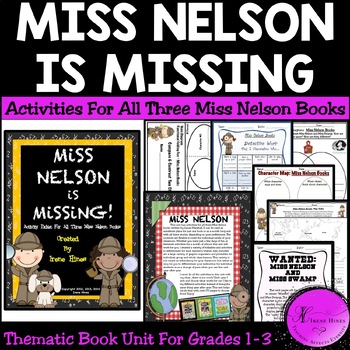 Preview of Miss Nelson Is Missing, Comes Back, Has A Field Day: Thematic Unit & Sub Plans