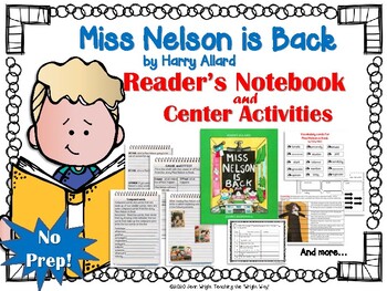 Preview of Miss Nelson is Back  {Book Study and Center Activities}