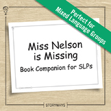 Miss Nelson is Missing Book Companion for Speech Therapy