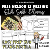 Miss Nelson is Missing | Easy Prep ELA Reading Lesson Sub 