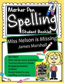 Miss Nelson is Missing Spelling Booklet UK/Aus Version