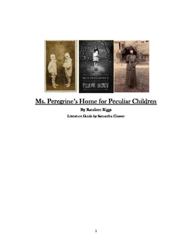 Preview of Miss Peregrine's Home for Peculiar Children Literature Guide 