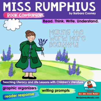 Miss Rumphius Book Companion Writing Prompts Reader Response Pages