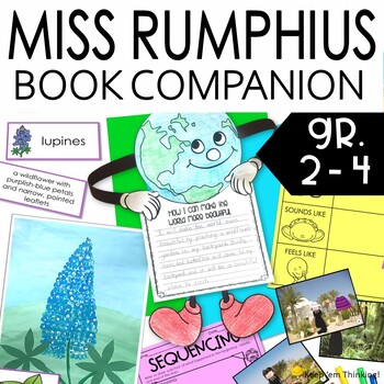 Preview of Miss Rumphius Activities and Book Companion For Spring and Earth Day