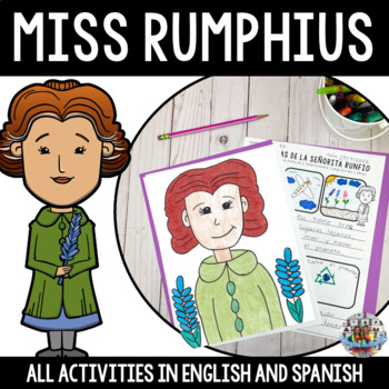 Preview of Miss Rumphius & Johnny Appleseed Bilingual Literacy Unit - BUNDLE