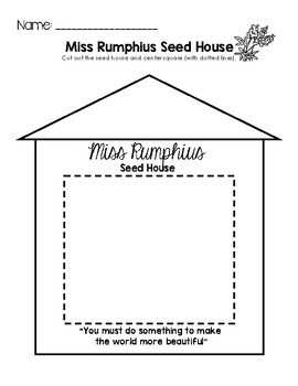 Miss Rumphius "Seed House" Germination Activity