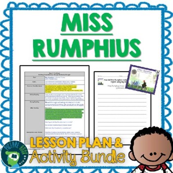 Preview of Miss Rumphius by Barbara Cooney Lesson Plan and Google Activities